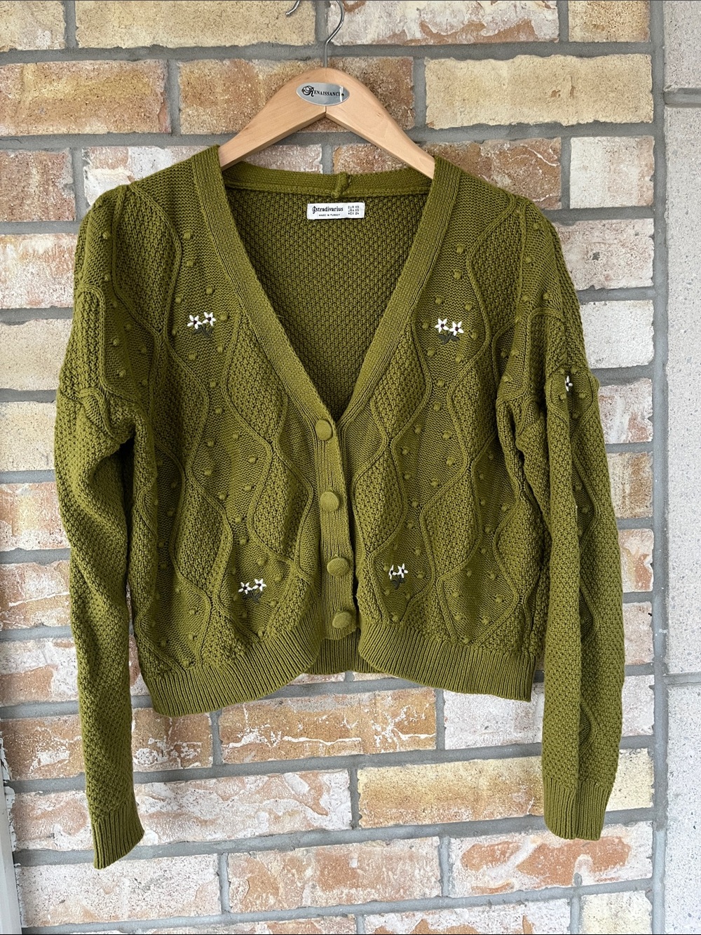 Embroidered Cardigan, size xs